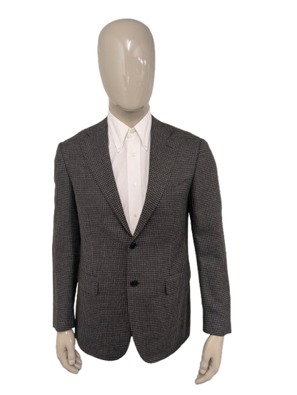 Canali vuole la giacca. Motivo grigio marrone. Dimensione 52 / L.