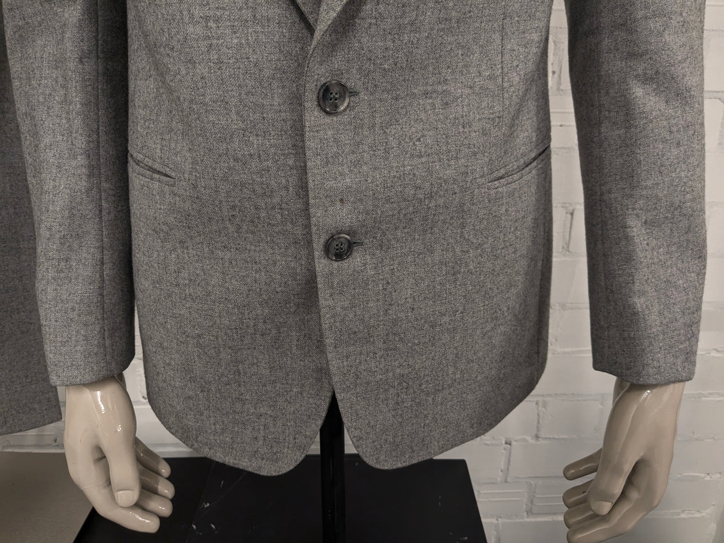 Costume di lana di Van Gils.  Taglia miscelata grigio chiaro 50 / M.