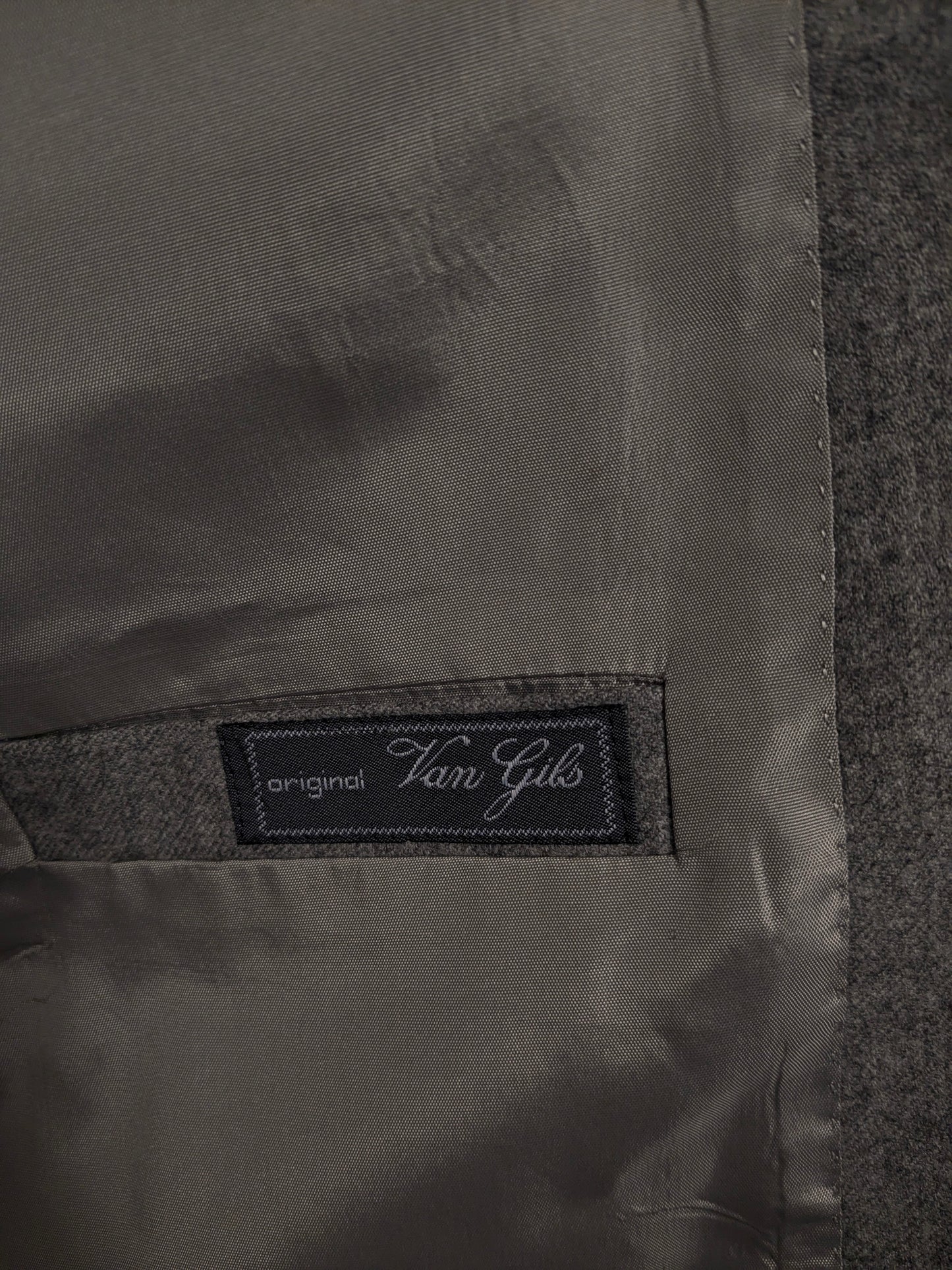 Costume di lana di Van Gils.  Taglia miscelata grigio chiaro 50 / M.