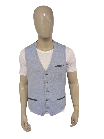 Fish Named Fred Gilet. Blue mixed. Size 54.