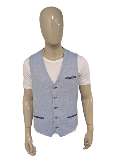 Fish Named Fred Gilet. Blue mixed. Size 54.