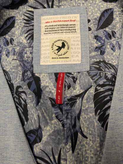 Fish Named Fred Gilet. Blue mixed. Size 54.