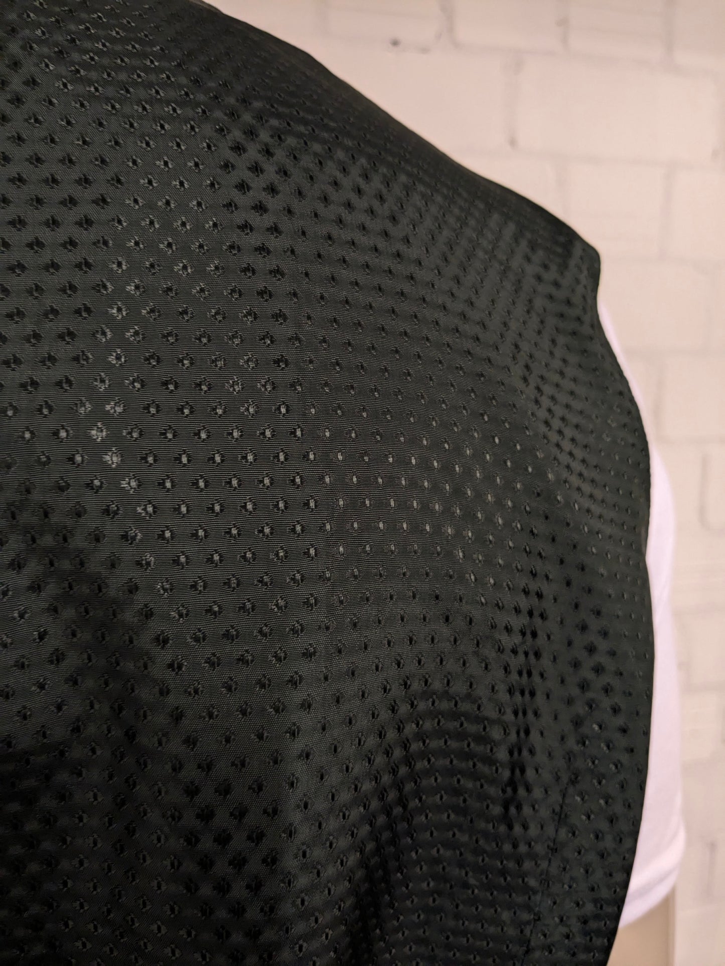 Gilet de gilet de compagnie Cranrat vintage. Bordeaux Motif fleur brillant. Taille L.