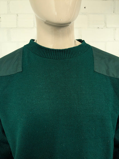 Pull de pluie vintage Eau et pull de golf à travers le vent. Vert coloré. Taille xl.