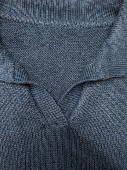 Vintage polo trui. Groen gekleurd. Maat XL.