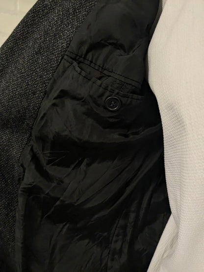 Vintage Country Club Wolljacke. Schwarzgrau gemischt. Größe 50 / M.