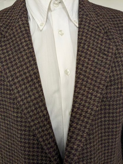 Chaqueta de lana de Greiff vintage. Motín de color verde berenjena. Tamaño 26 (52/L)