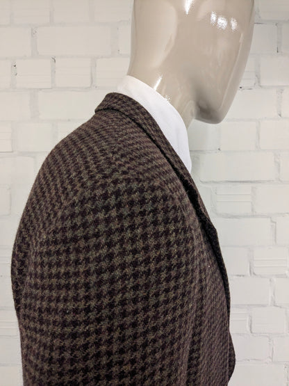 Chaqueta de lana de Greiff vintage. Motín de color verde berenjena. Tamaño 26 (52/L)