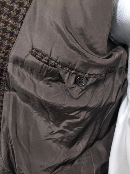 Chaqueta de lana de Greiff vintage. Motín de color verde berenjena. Tamaño 26 (52/L)