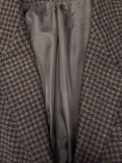 Chaqueta de lana de Greiff vintage. Motín de color verde berenjena. Tamaño 26 (52/L)