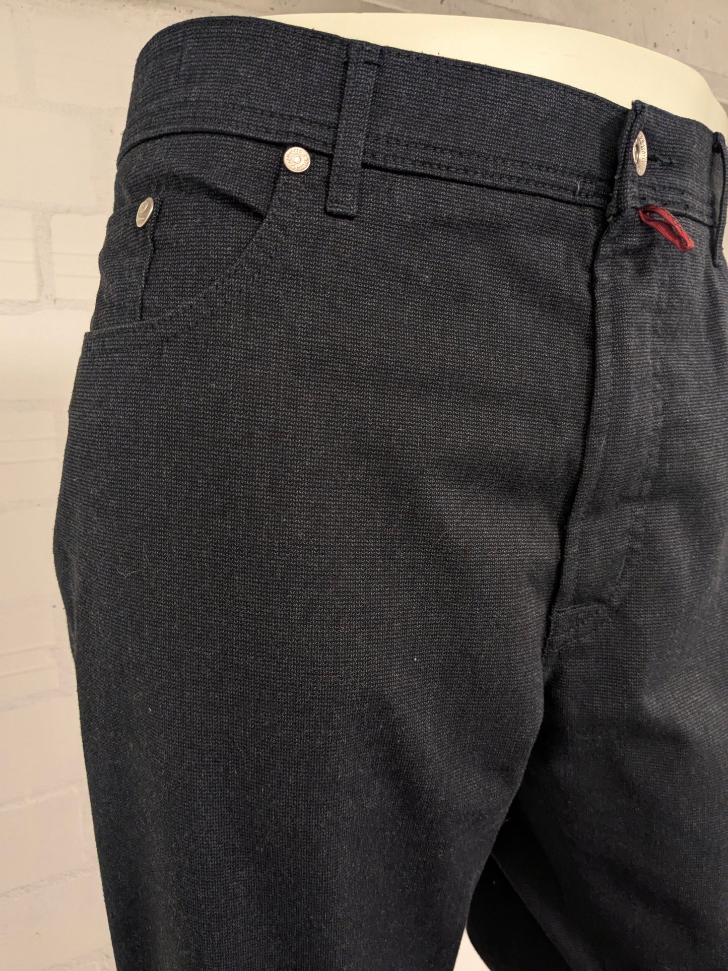 Pierre Cardin Broek. Grigio scuro miscelato. Taglia W44 - L32. Tinto Filo. Fit Lyon Type.