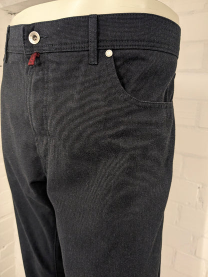 Pierre Cardin Broek. Grigio scuro miscelato. Taglia W44 - L32. Tinto Filo. Fit Lyon Type.