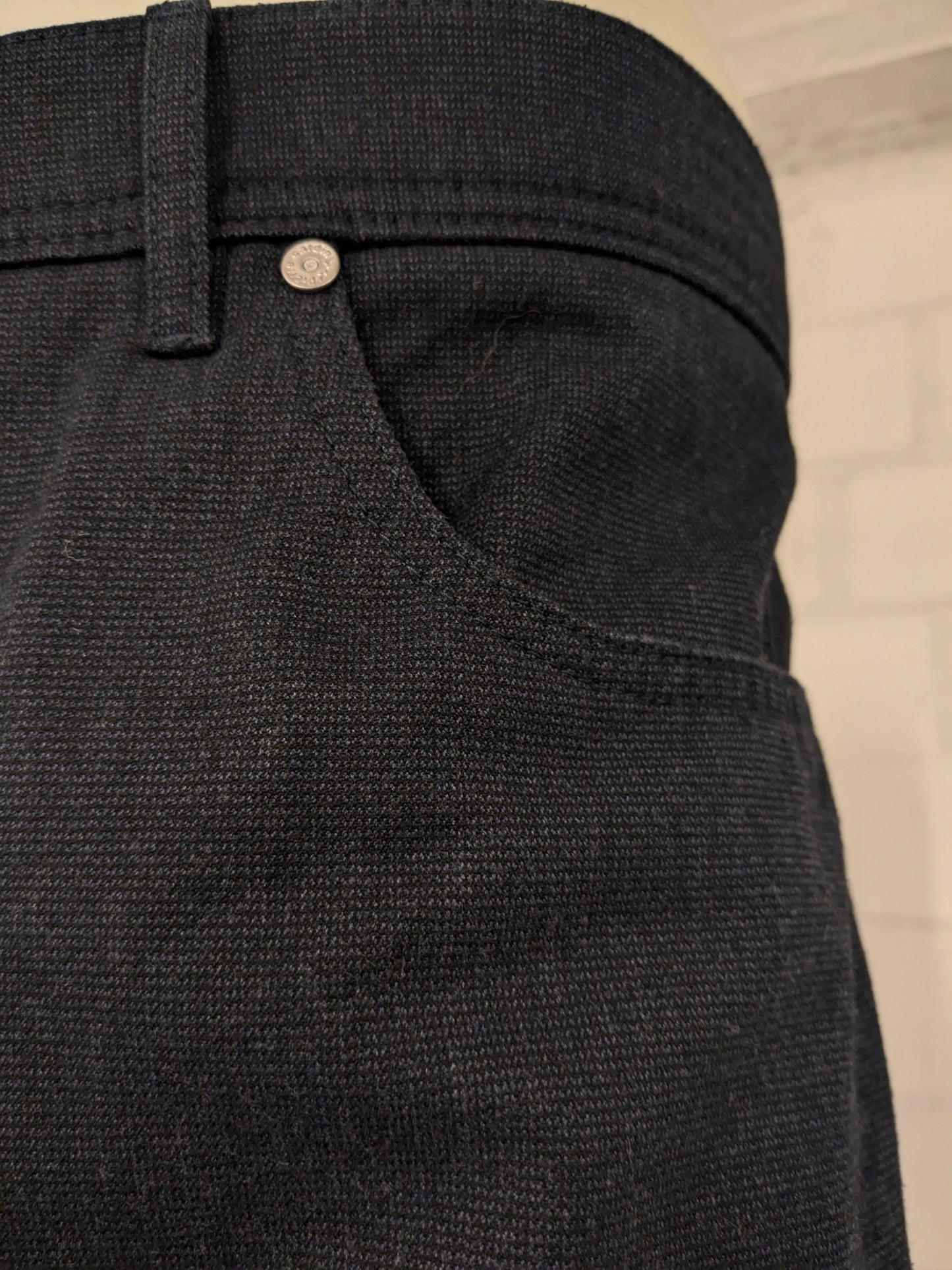 Pierre Cardin Broek. Grigio scuro miscelato. Taglia W44 - L32. Tinto Filo. Fit Lyon Type.