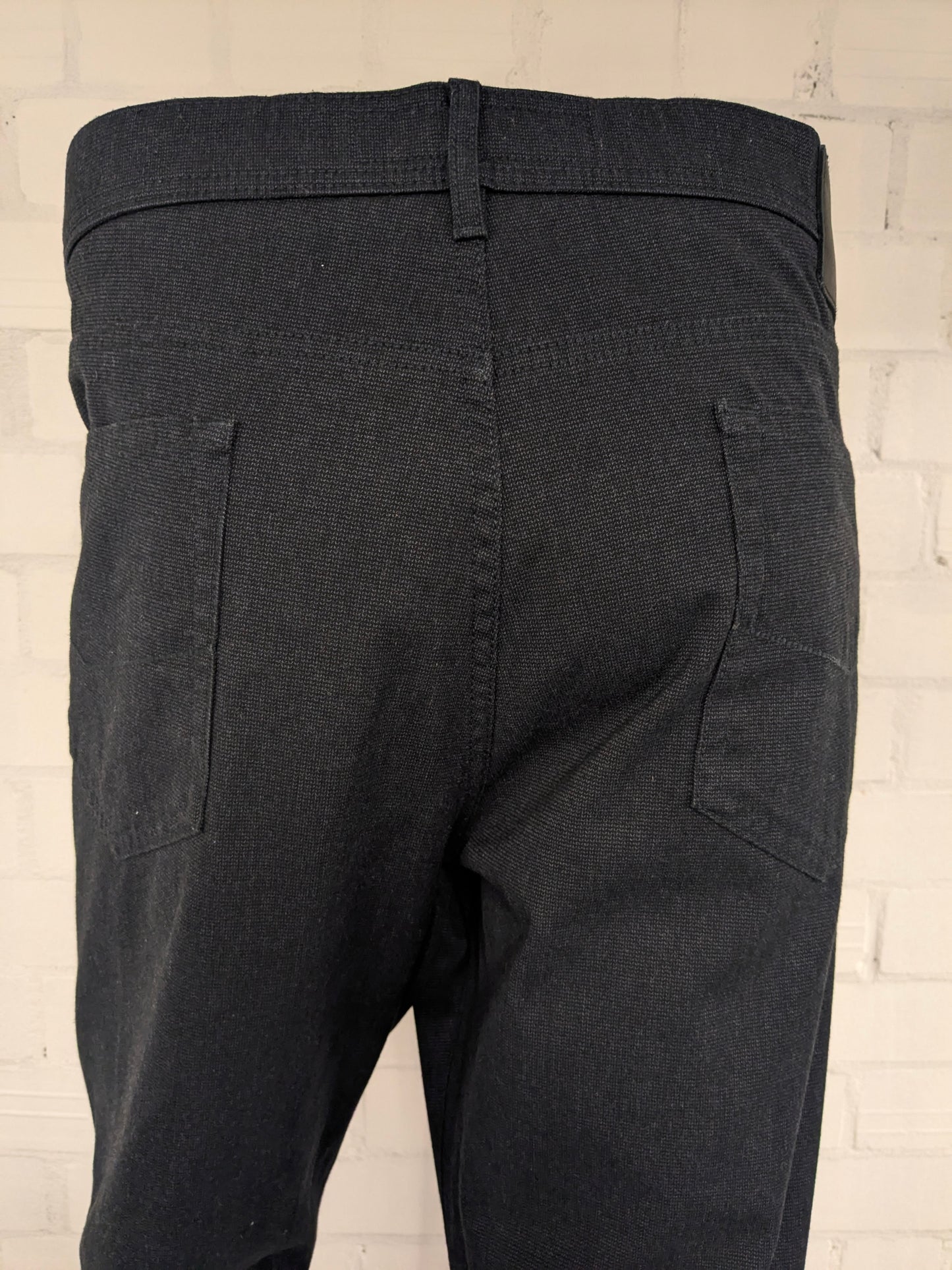 Pierre Cardin Broek. Grigio scuro miscelato. Taglia W44 - L32. Tinto Filo. Fit Lyon Type.