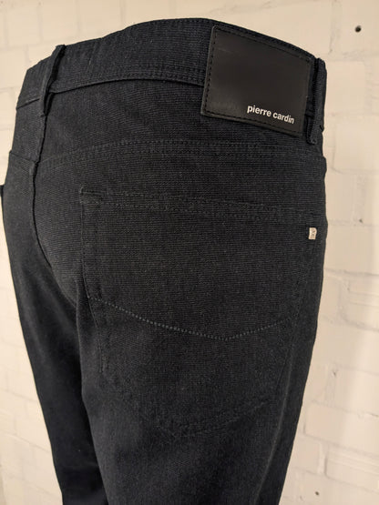 Pierre Cardin Broek. Grigio scuro miscelato. Taglia W44 - L32. Tinto Filo. Fit Lyon Type.