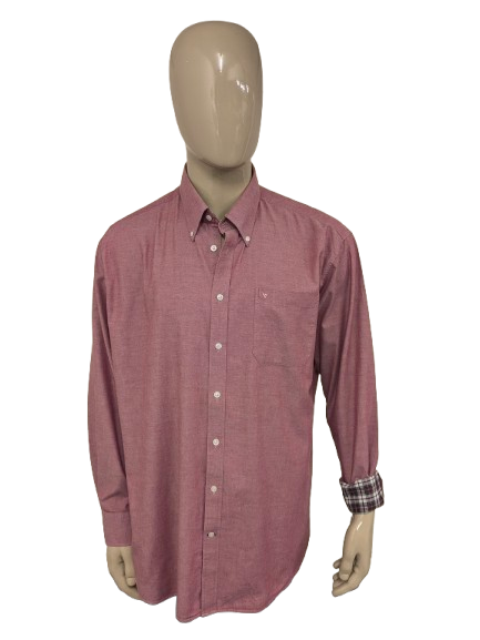 Westbury overhemd. Rood gemêleerd. Maat 3XL / XXXL. type Oxford.