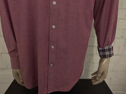 Westbury -Hemd. Rot gemischt. Größe 3xl / xxxl. Typ Oxford.