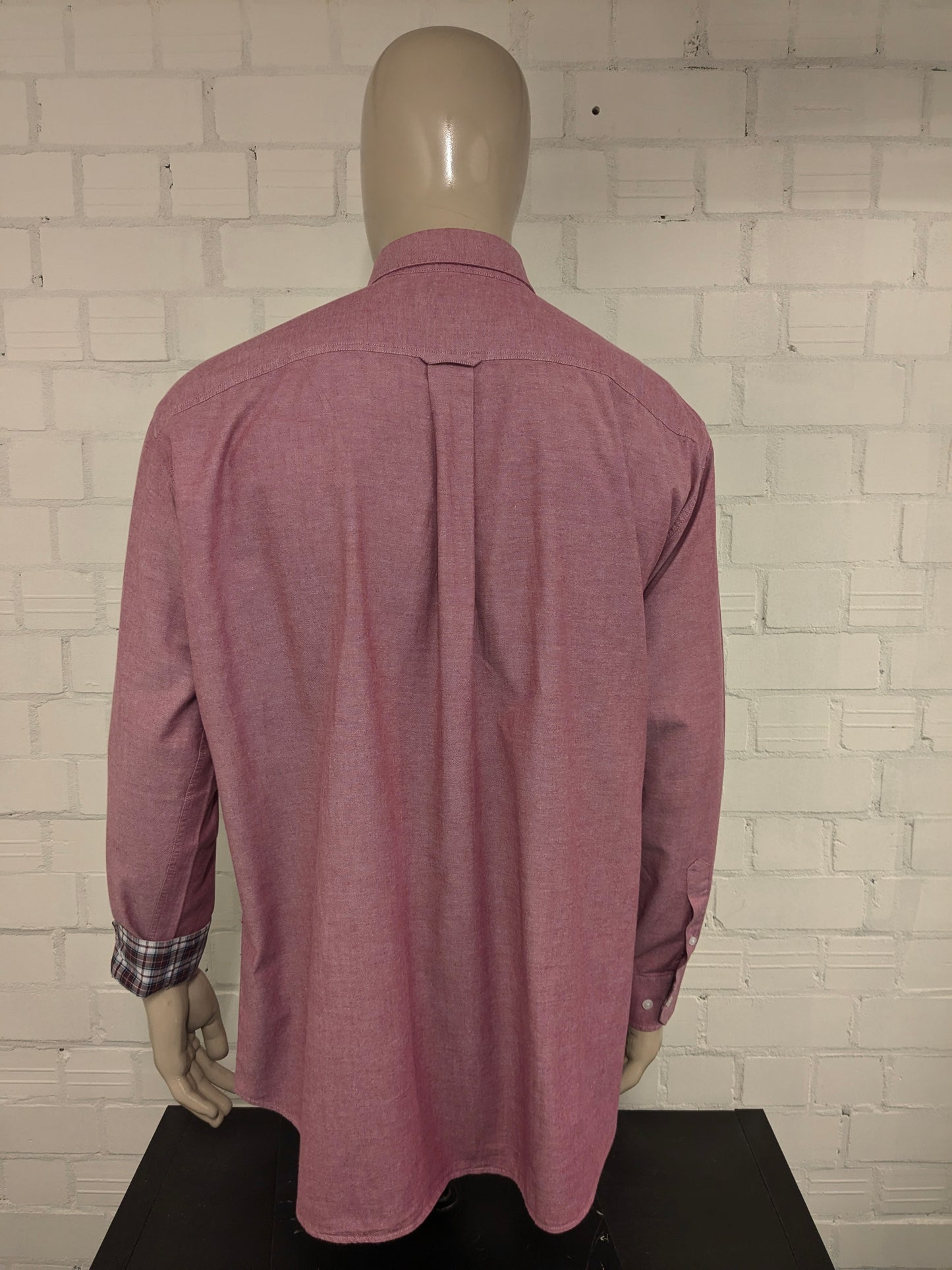 Westbury -Hemd. Rot gemischt. Größe 3xl / xxxl. Typ Oxford.