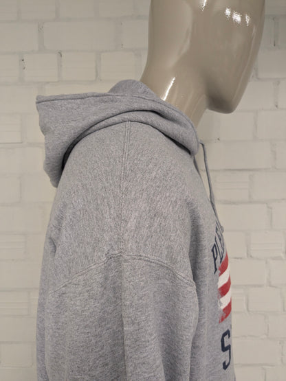 Spartans Hoodie. Gray mixed with print. Size 2XL / XXL.