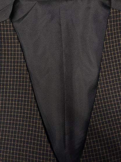 Gilet vintage. Brown Black vérifié. Taille L.