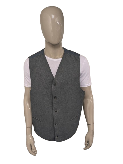 Gilet vintage. Gris clair mélangé. Taille 3xl / xxxl.