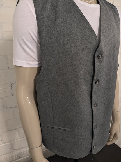 Gilet vintage. Gris clair mélangé. Taille 3xl / xxxl.