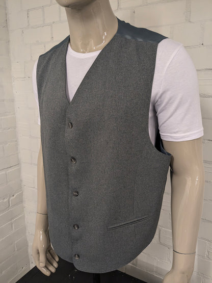 Gilet vintage. Gris clair mélangé. Taille 3xl / xxxl.