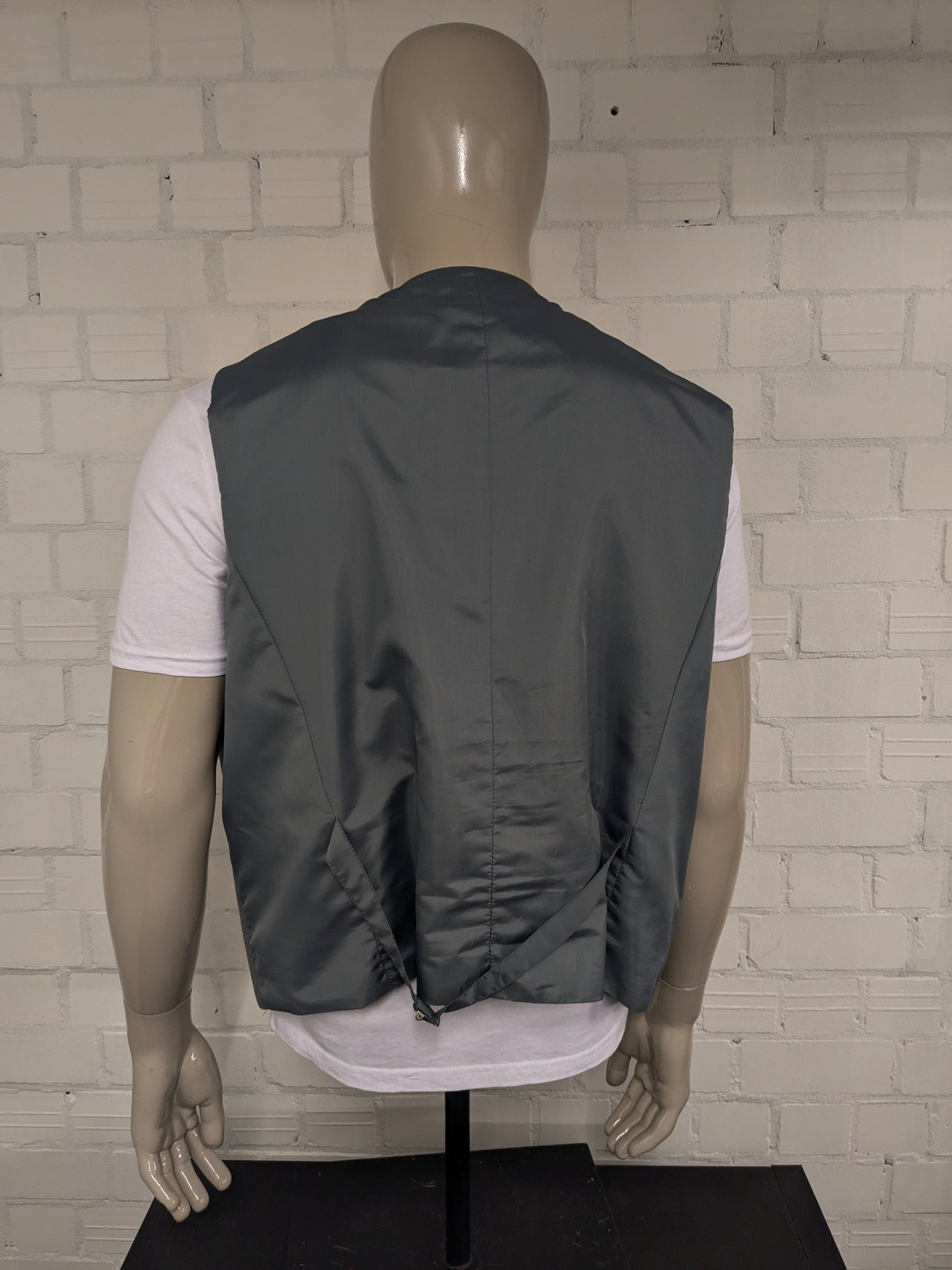 Gilet vintage. Gris clair mélangé. Taille 3xl / xxxl.