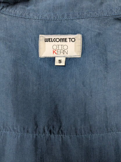 Vintage Otto Kern Silk Shirt. Blue colored. Size 2XL / XXL.