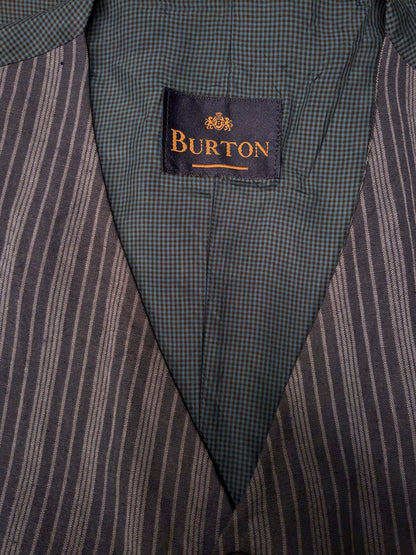 Burton gilet. Blauw gestreept. Maat M.