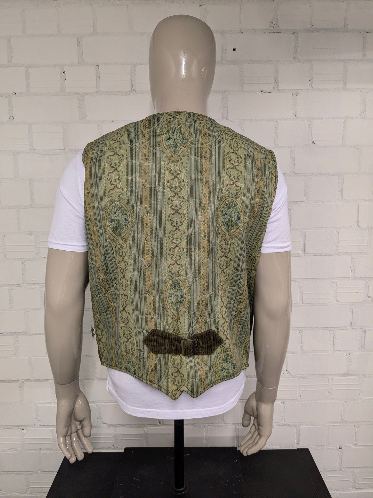 Healey Rib Wistcoat. Color verde oscuro. Tamaño xl.