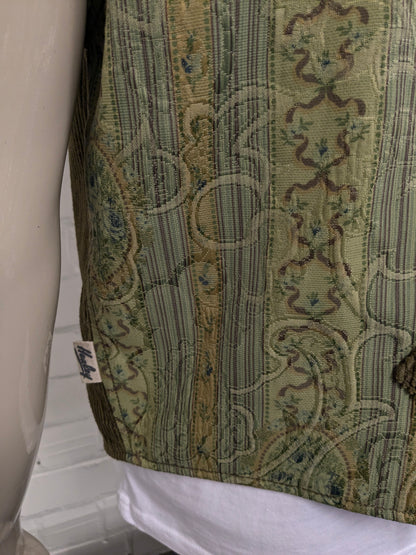 Healey Rib Wistcoat. Color verde oscuro. Tamaño xl.