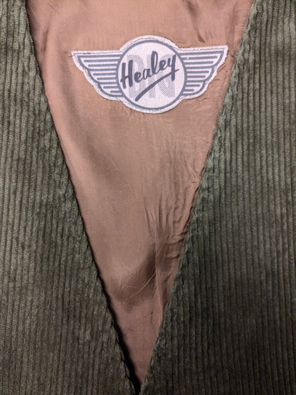 Healey Rib Wistcoat. Color verde oscuro. Tamaño xl.