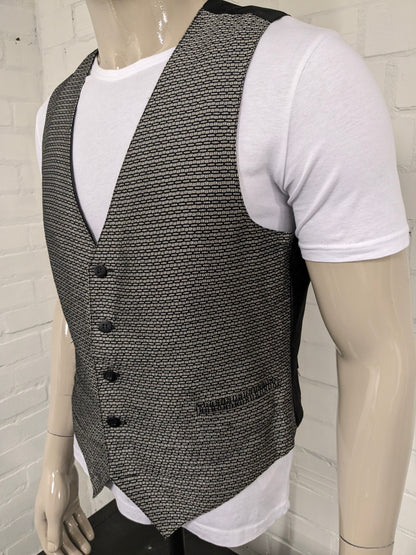 BW Moss Gilet. Motivo gris negro. Tamaño L.
