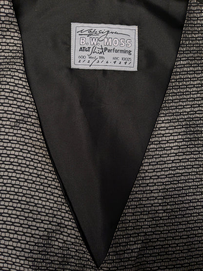 BW Moss Gilet. Motivo gris negro. Tamaño L.