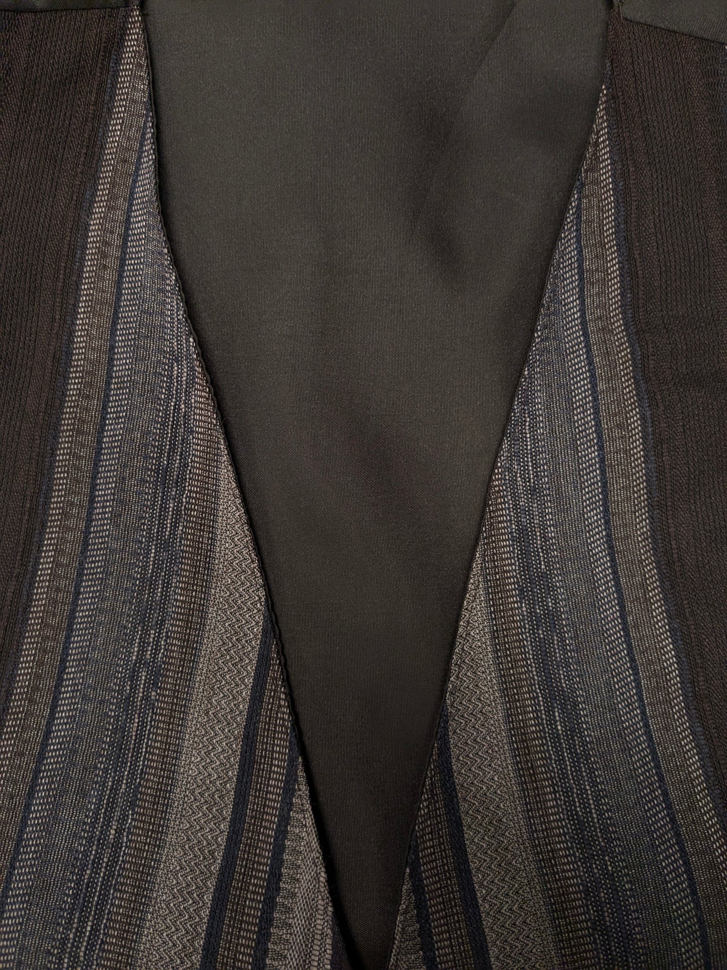 Vintage New Fast waistcoat. Brown dark blue lilac striped. Size XL.