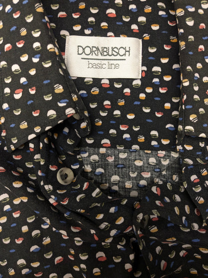 Camisa Dornbusch manga corta. Impresión de color negro. Tamaño xl.
