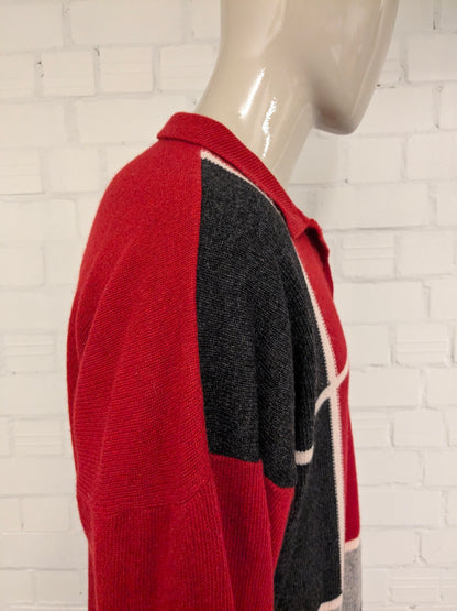 Pulo Polo Persona Persona. Couleur beige gris rouge. Taille 3xl / xxxl. 80% de laine.