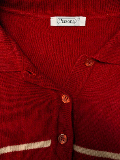 Pulo Polo Persona Persona. Couleur beige gris rouge. Taille 3xl / xxxl. 80% de laine.