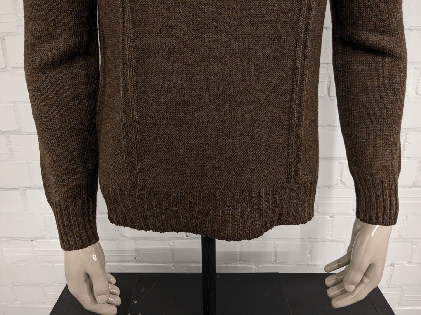 Vintage Lamargue Polo -Pullover. Brown gemischt. Größe M.