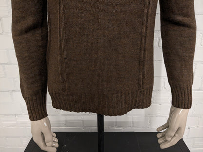 Vintage Lamargue Polo -Pullover. Brown gemischt. Größe M.