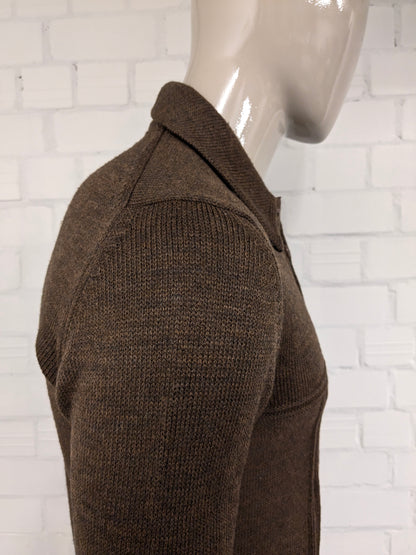 Vintage Lamargue Polo -Pullover. Brown gemischt. Größe M.