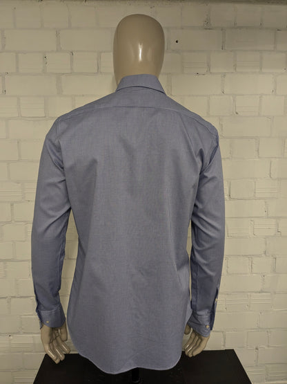 McGregor Distinction shirt. Blue white motif. Size L.
