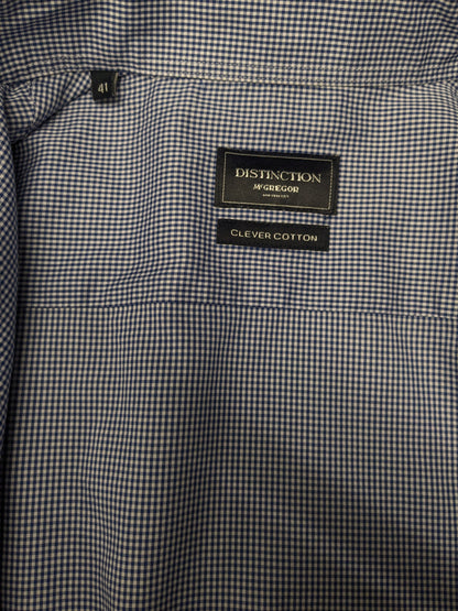 McGregor Distinction shirt. Blue white motif. Size L.
