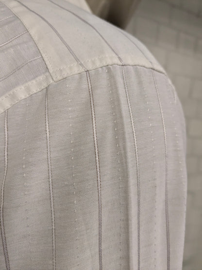 Vintage 70's Arma shirt. Beige lilac striped. Size L.