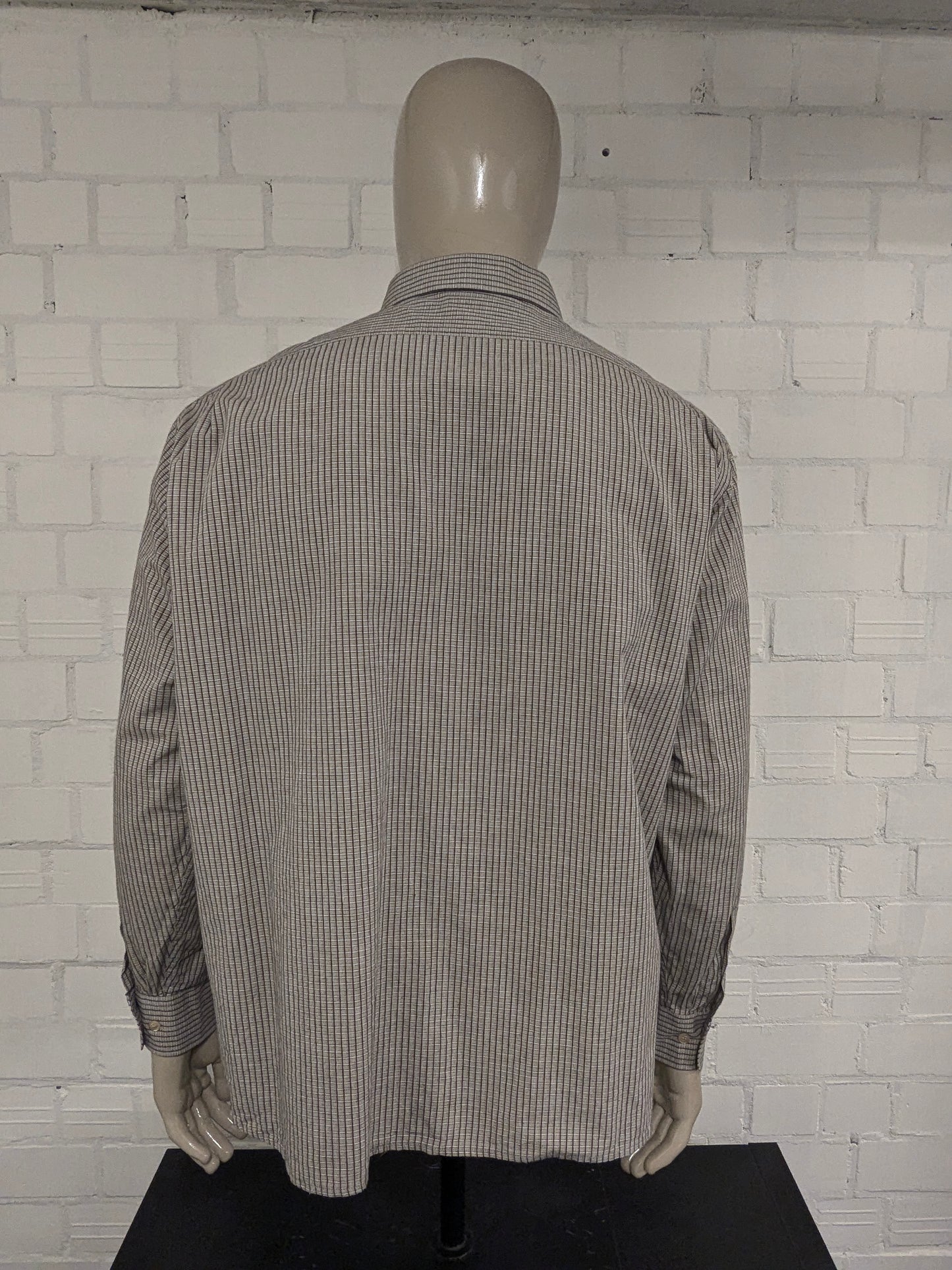 Camisa de esmeralda vintage. Negro rojo gris bloqueado. Tamaño 2xl / xxl.