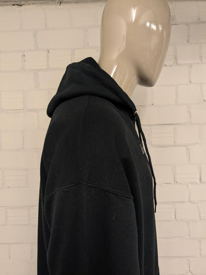 Sudadera con capucha del Trofeo Vince Lombardi. Negro con estampado. Talla 2XL / XXL.