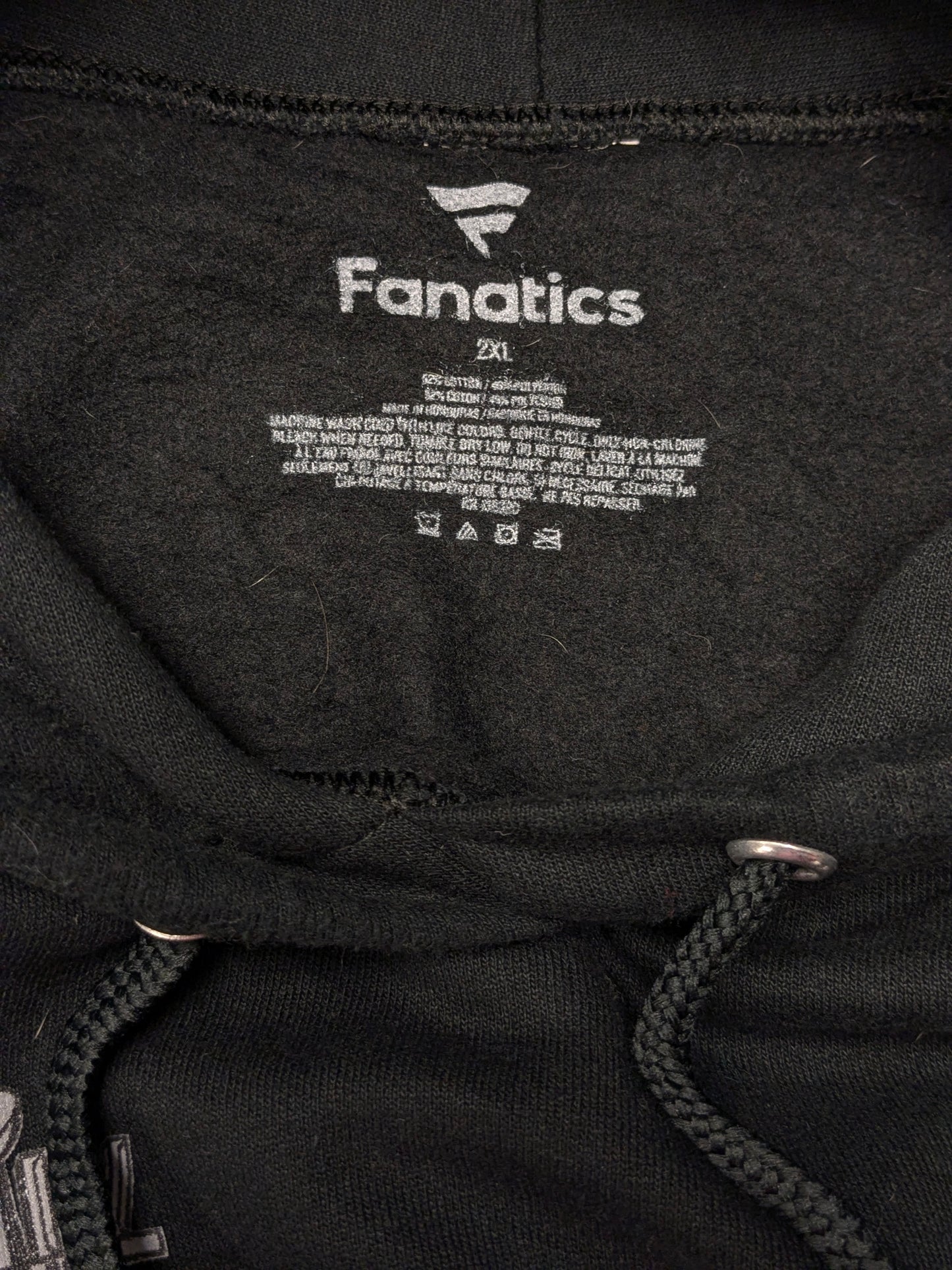 Sudadera con capucha del Trofeo Vince Lombardi. Negro con estampado. Talla 2XL / XXL.