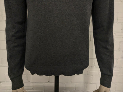 McGregor Wollen Casual trui. Donker Grijs gemêleerd. Maat M. 30% Wol.