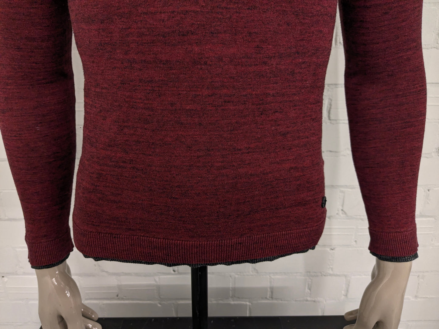 Maglione sottile di Eleven Paris. Rosso Grigio misto. Taglia S.